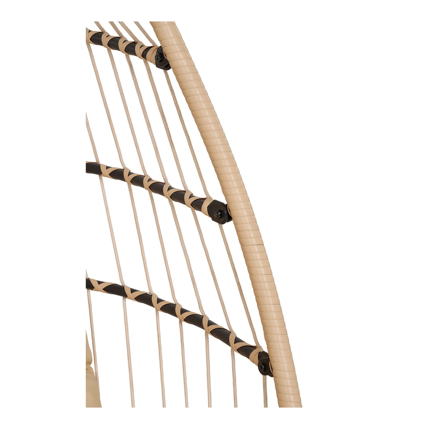 Patras Hængestol - Hængestol, Stål Stativ, Foldbar Sæde, Incl.Hynder, Beige/Grå//Sort 195X117X107 Cm ⎮ 5713917040605 ⎮ 7850000 