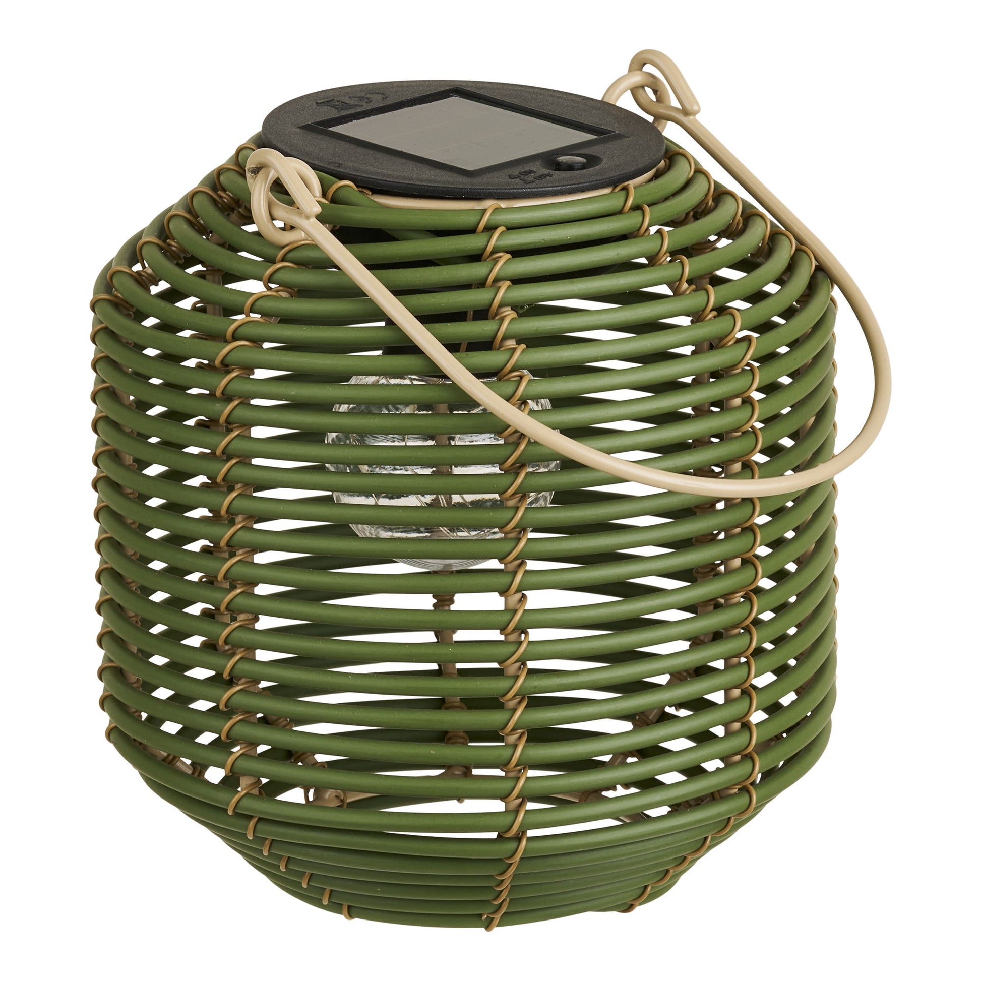 Crewe Lantern - Lanterne, Genopladelig Med Integreret Solcelle, Grøn ⎮ 5713917041732 ⎮ 7960002 