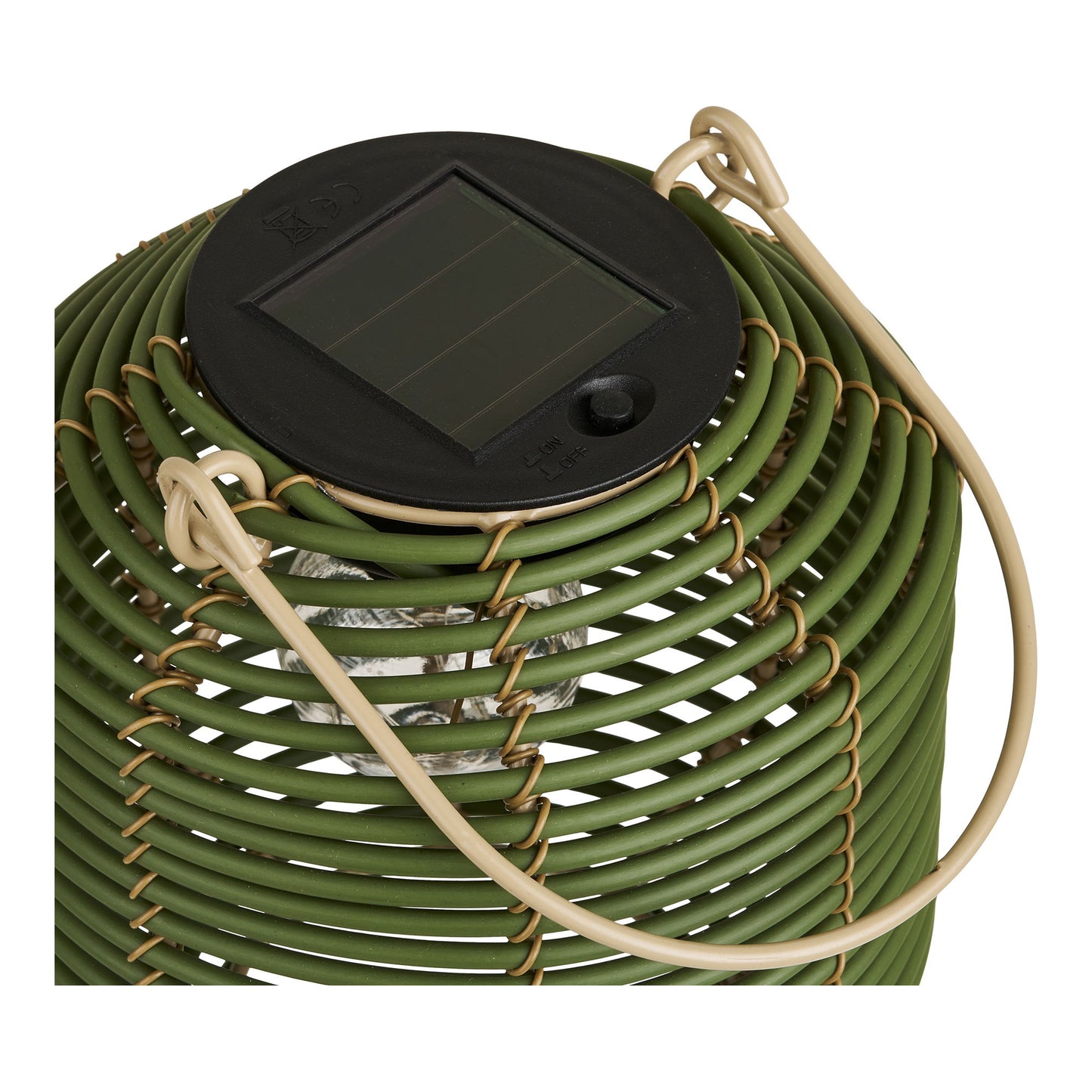 Crewe Lantern - Lanterne, Genopladelig Med Integreret Solcelle, Grøn ⎮ 5713917041732 ⎮ 7960002 