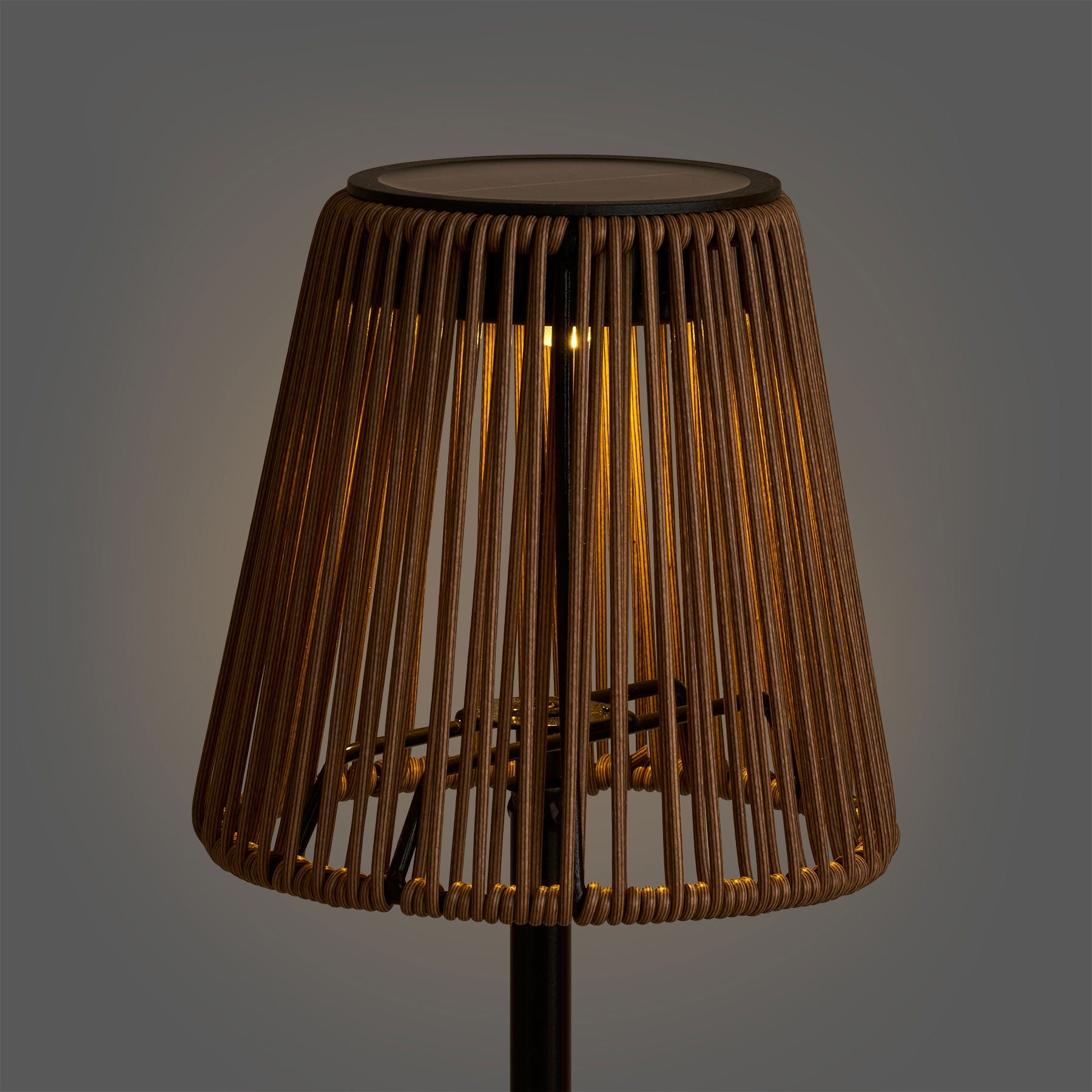 Salford Lampe - Lampe, Genopladelig Med Integreret Solcelle, Brun/Sort ⎮ 5713917041756 ⎮ 7960003 