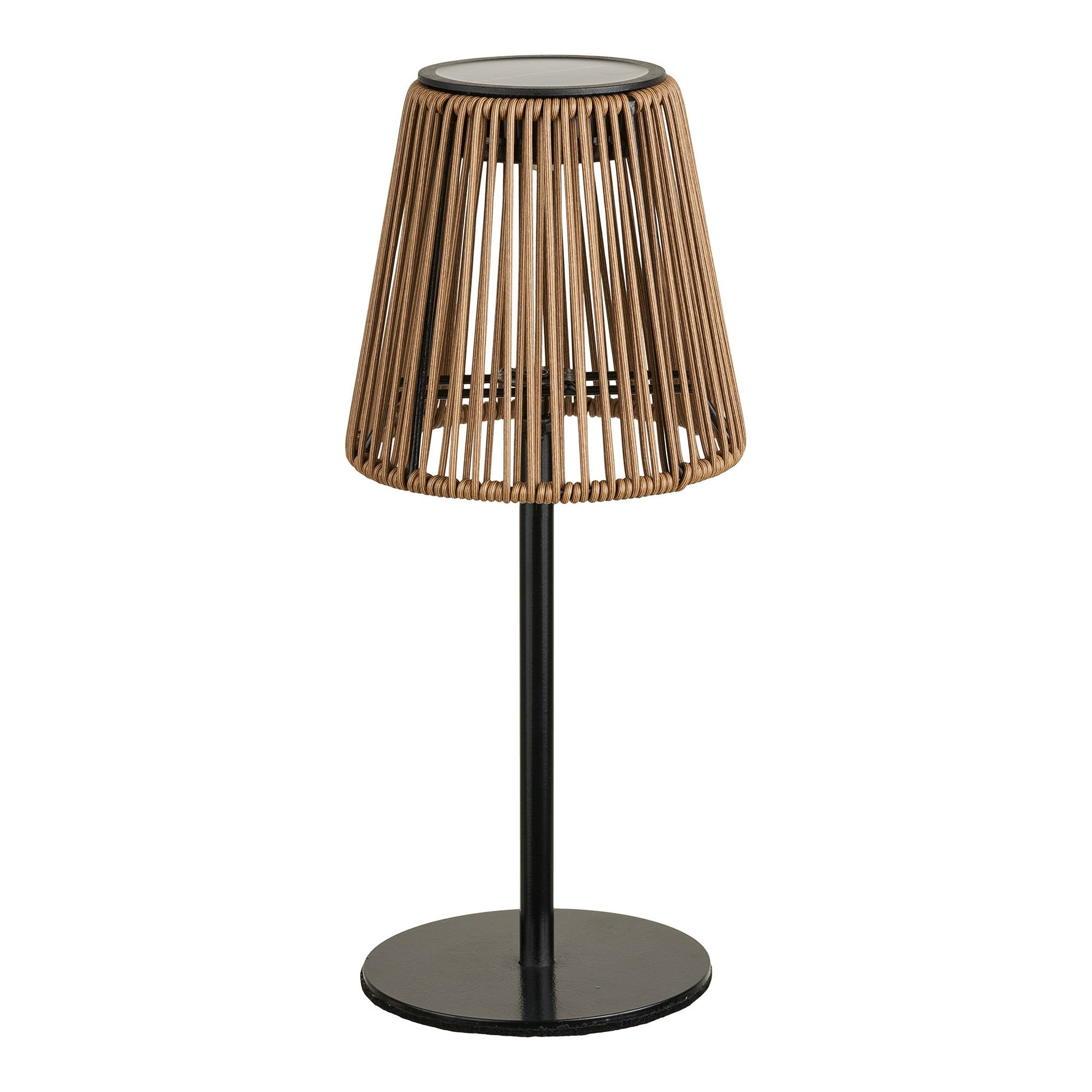 Salford Lampe - Lampe, Genopladelig Med Integreret Solcelle, Brun/Sort ⎮ 5713917041756 ⎮ 7960003 