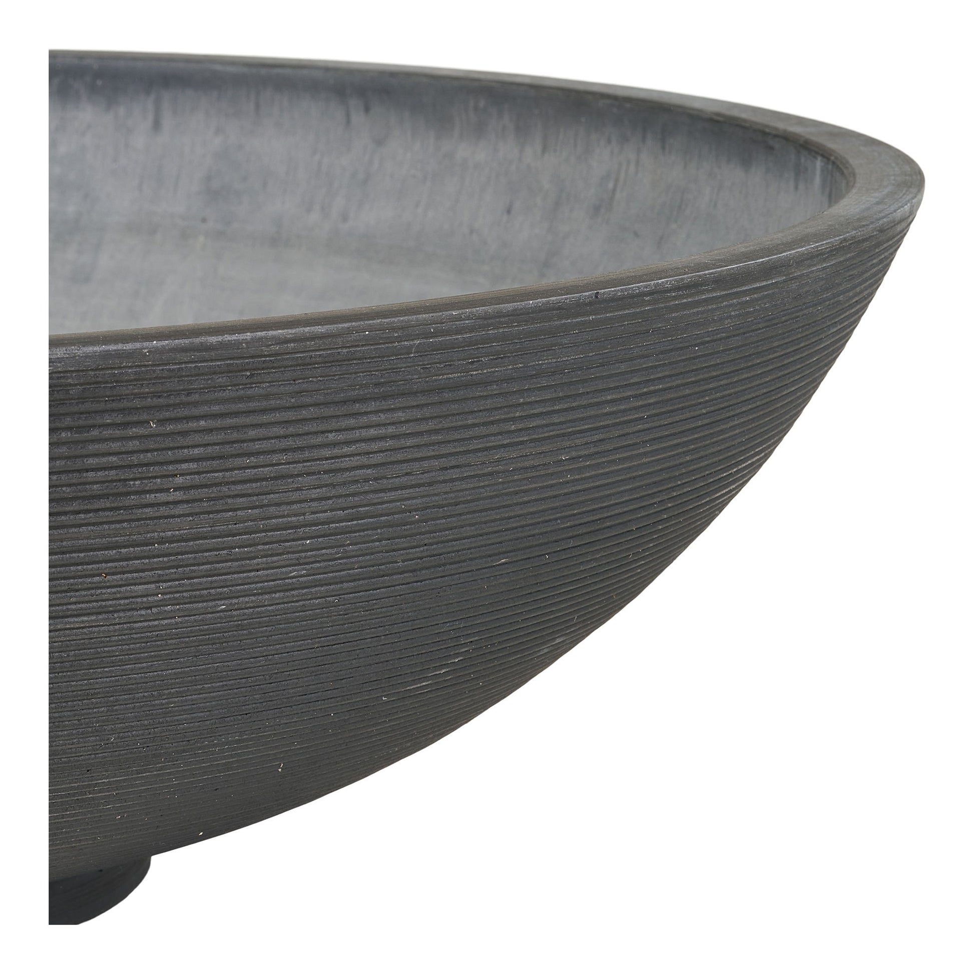 Fleuriste Vandblomst-Fad - Vandblomst-Fad, Let Komposit, Mørkegrå Ø60 X 16,5 Cm ⎮ 5713917043712 ⎮ 9001571 