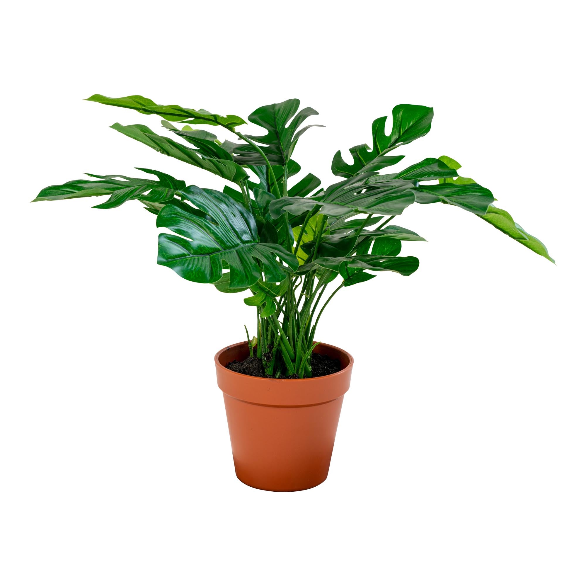 Monstera - Kunstig Plante, Grøn H:45 Cm ⎮ 5713917004515 ⎮ 9501040 