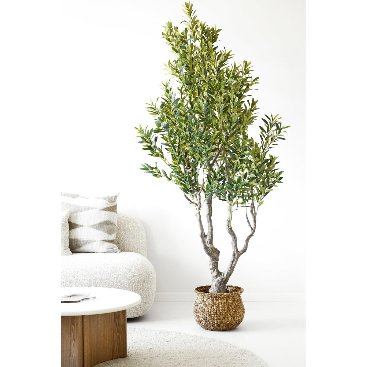 Oliventræ - Kunstig Plante, Grøn H:220 Cm ⎮ 5713917045228 ⎮ 9501095 