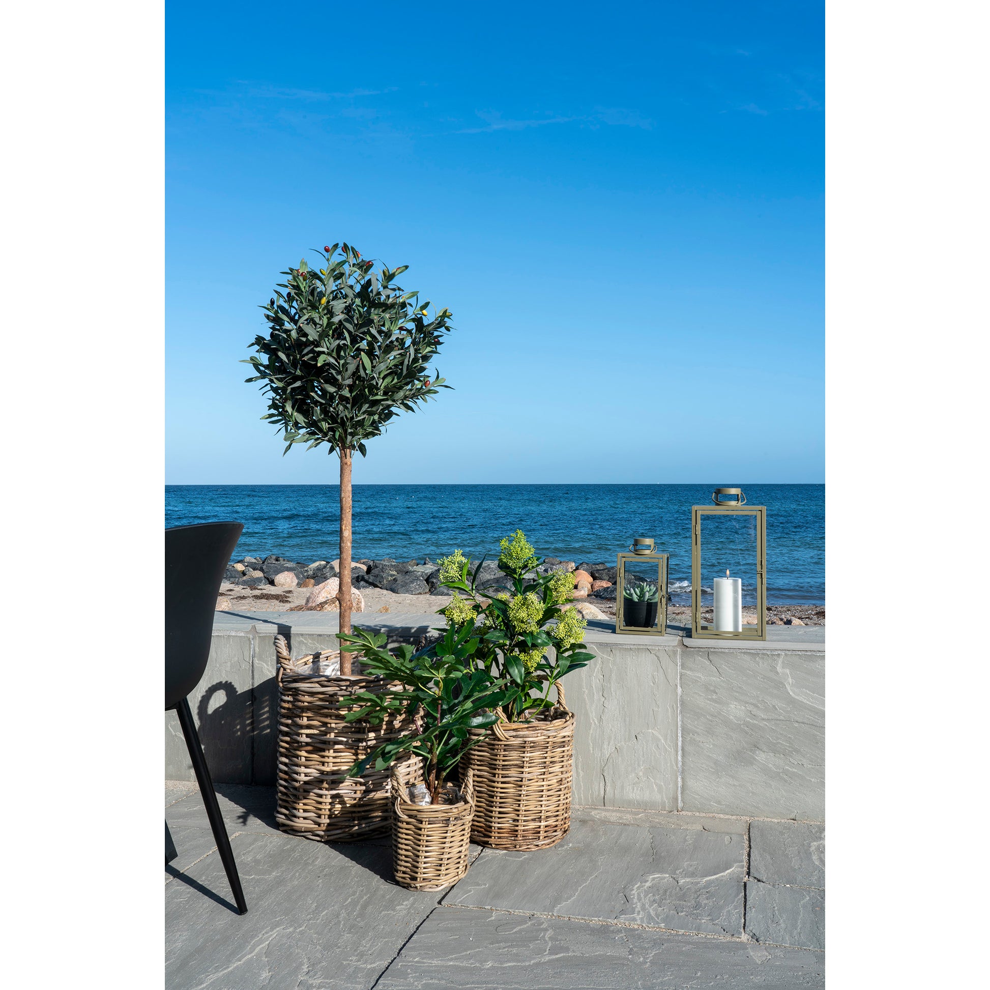 Skimmia Træ  - Kunstig Plante, Grøn H:75 Cm ⎮ 5713917022595 ⎮ 9501120 